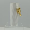 Ver imagem 7 de Vaso Decorativo de Cerâmica Branco 20x10x10cm Enfeite Sala Mesa Estante Aparador
