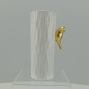 Ver mais imagens de Vaso Decorativo de Cerâmica Branco 20x10x10cm Enfeite Sala Mesa Estante Aparador