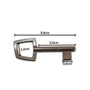 Ver imagem 2 de Chave para Fechadura Interna Segredo 3 Niquel com 2 Unidades Soprano