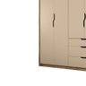 Guarda-roupa Paranaguá 100% MDF C/ 3 Gavetas e 5 Prateleiras Atacama / Capuccino OOL Santos Andira - 9