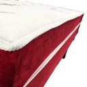 Ver imagem 3 de Cama Box Conjugado Solteiro Ortopédico Suede Vermelho 50x88x188 Ducci