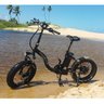 Bicicleta Elétrica Dobrável Aro 20 Fat Bike Rimini - Preto - 4