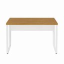 Ver imagem 6 de Escrivaninha Industrial 1,20 m X 0,60 m Pés em Metal 100% MDF F5 Office Cor:Freijó com Branco