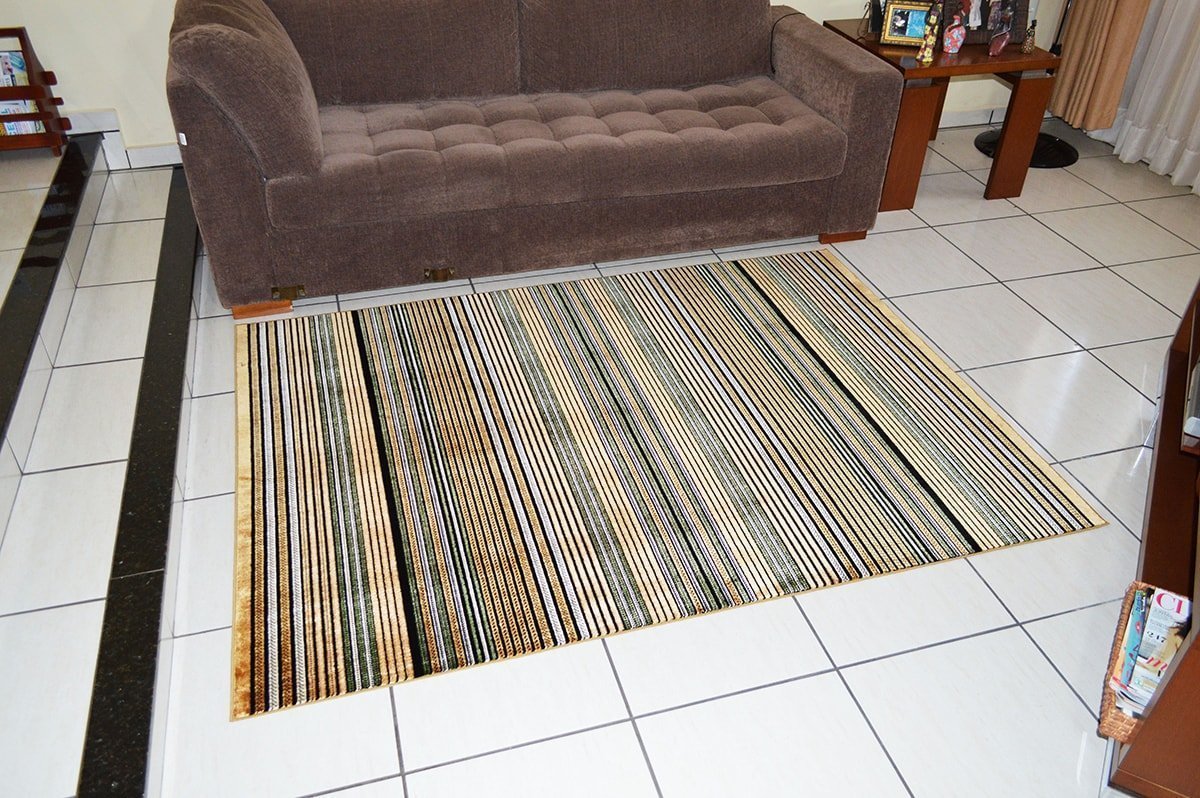 Tapete Marbella Moderno Rayza Colorido Estampado 0,60x1,20 - Estampa Kilim Vitral - 2