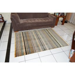 Tapete Marbella Moderno Rayza Colorido Estampado 0,60x1,20 - Estampa Kilim Vitral - 2
