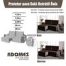 Protetor Para Sofá Retratil Onix 2,00 Metros Bege Adomes - 4