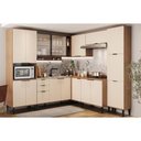 Ver imagem 4 de Paneleiro de Cozinha Alpha 2514 C/ 1 Forno e 4 Portas 70cm Freijo/off White - Carraro
