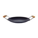Ver imagem 1 de Chapa Disco Arado Aço Carbono Bifeteira Alça Madeira 27cm Metal Mig 2567mtm
