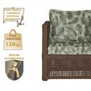 Ver imagem 4 de Mesa e 3 Poltronas Madri Corda Náutica Estofado 5 Trama Marrom