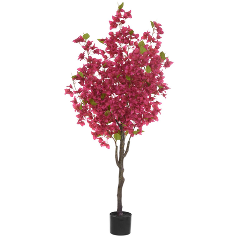 Planta Artificial Bougainvillea Pu C/pote X622 Fucsia 1,50cm
