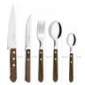 Organizador de Talheres Faca de Cozinha e Jogo Faqueiro Cucina Mia Inox Madeira 26 peças Simonaggio - 3
