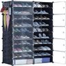 Sapateira Modular Organizador Duplo 20 Prateleiras 40 Pares Armario Brinquedos Roupas - 1