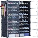 Ver imagem 1 de Sapateira Modular Organizador Duplo 20 Prateleiras 40 Pares Armario Brinquedos Roupas