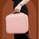 Ver imagem 5 de Maleta de Maquiagem com Espelho Led Recarregável para Maquiador Viagem Profissional