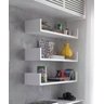 Prateleiras para Livros Branco Testoni Mobili 3 Peças 60x15x11,5 - 1