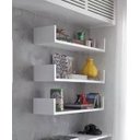 Ver imagem 1 de Prateleiras para Livros Branco Testoni Mobili 3 Peças 60x15x11,5