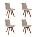 Ver imagem 1 de Kit 04 Cadeiras Jantar Cloud - Giratórias e Anatômicas