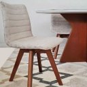 Ver imagem 6 de Kit 04 Cadeiras Jantar Cloud - Giratórias e Anatômicas