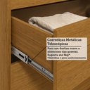 Ver mais imagens de Guarda-roupa Casal Stella 8 Portas 4 Gavetas 100% Mdf Cinamomo - Acp Móveis