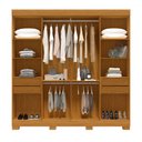 Ver imagem 3 de Guarda-roupa Casal Stella 8 Portas 4 Gavetas 100% Mdf Cinamomo - Acp Móveis