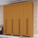 Ver imagem 1 de Guarda-roupa Casal Stella 8 Portas 4 Gavetas 100% Mdf Cinamomo - Acp Móveis