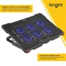 Cooler Notebook 6 Fans (6 Ventoinhas) Led e Usb Hub Preto Bright Bc002 - 2