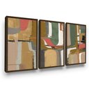 Ver imagem 2 de Trio Quadros Texturizado Cores Sala Quarto Grande