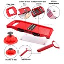 Ver imagem 4 de Ralador e Fatiador de Legumes Mandoline 10 em 1 Aço Inox para Cozinha Profissional