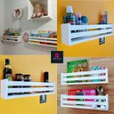 Ver imagem 3 de Estante Porta Livro Infantil Nicho Organizador De Brinquedos Mdf 4un55cm