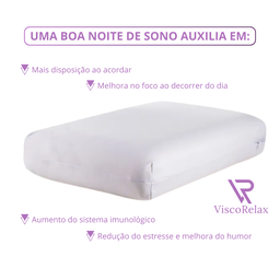 Travesseiro Nasa Viscorelax Perfil Alto com Memoria - 5