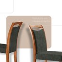 Ver imagem 3 de Mesa Ane 180 Tampo com Vidro Laqueado com 6 Cadeiras Munique