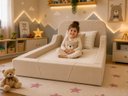 Ver imagem 5 de Cama Montessoriana Infantil Premium Segurança e Conforto:Bege