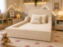 Ver imagem 6 de Cama Montessoriana Infantil Premium Segurança e Conforto:Bege