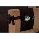 Ver imagem 3 de Capa Sofá Face Única 2 E 3 Lugares Com Bolso E Laço Tabaco