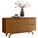 Ver imagem 3 de Aparador Buffet para Sala de Jantar 2 Portas 2 Gavetas Vicky N01 Ypê - Lyam Decor