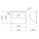Ver imagem 2 de Tanque de Parede Docol Monobloco 55x45 017042CH Inox Alto Brilho