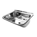 Ver imagem 1 de Tanque de Parede Docol Monobloco 55x45 017042CH Inox Alto Brilho