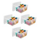 Ver imagem 2 de Kit 4 Caixa Organizadora Com Trava 30L Cristal Ordene