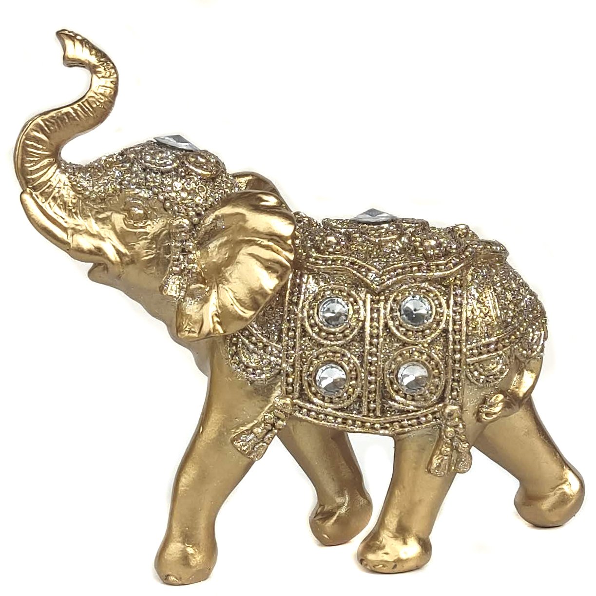 Elefante Decorativo Em Resina Indiano Sabedoria Sorte J100
