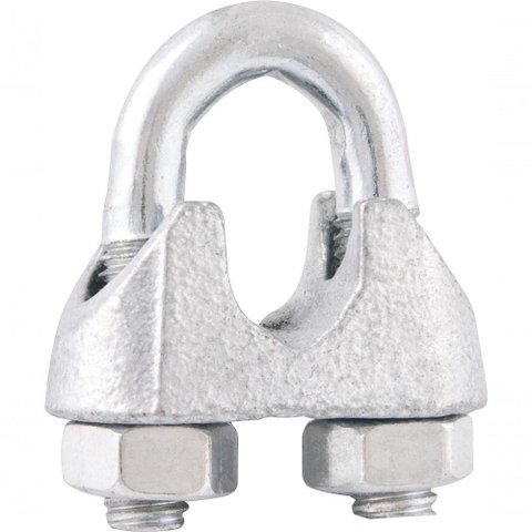 Clips P/ Cabo de Aço 1/4 Leve Galv C/ 1250 Peças Vonder