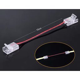 Kit 20 Conector Emenda Fita Led 10mm Rabicho Duplo 12v 24v 110v 220v - 4