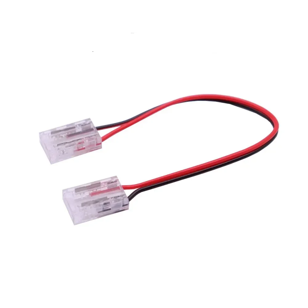 Kit 20 Conector Emenda Fita Led 10mm Rabicho Duplo 12v 24v 110v 220v - 1