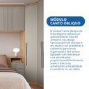 Ver mais imagens de Módulo de Canto Oblíquo 1 Porta 3 Prateleiras Elegance