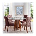 Ver imagem 2 de Kit 4 Capa de Cadeira Estampada Lisa Alisso Chocolate Sultan