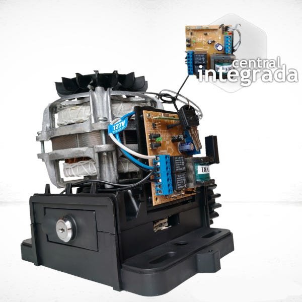 kit Motor Portao deslizante Rcg Slim PL 300kg 1/5 2 cont 3m - 220v - 4