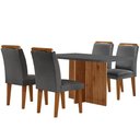 Ver imagem 6 de Mesa Olímpia 120cm Em Mdf E 4 Cadeiras Athenas Moderna