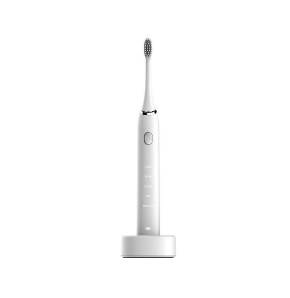 Escova Dental Elétrica Recarregável Essencial 5 Modos De Limpeza Branca OPTUP