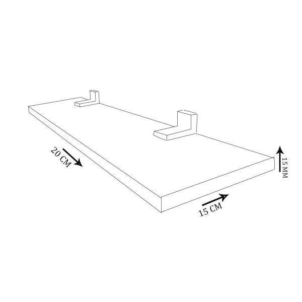 Prateleira 200 X 150 Em Mdf - Natural - 5