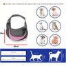 Bolsa Canguru Cao Gato Cachorro Pet Mochila Carregador Pequeno Porte Costas Ombros Lazer Caminhada P - 5