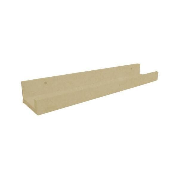 Prateleira Canaleta para Tempero 550 X 90 em Mdf - Natural